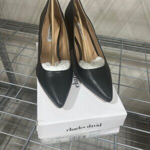 Charles David Black Smooth Pumps (multiple sizes)